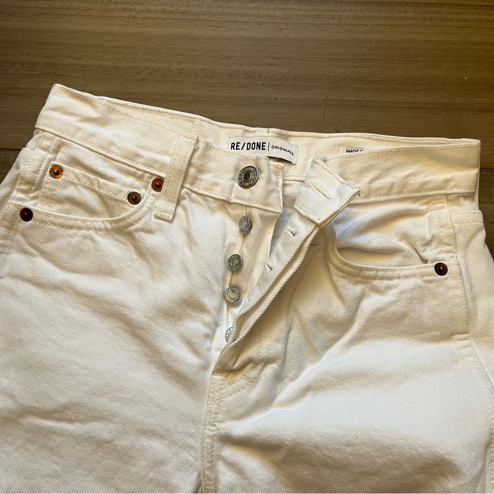 White re/done jeans.